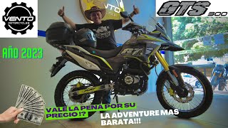 Nueva Vento GTS 300 Año 2023 Review completo ficha técnica y precio Vento Adventure [upl. by Repsihw]