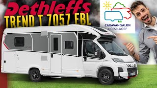 FAMILIEN lieben diesen Grundriss 😍  Dethleffs Trend T 7057 EBL  Caravan Salon Düsseldorf 2024 [upl. by Magnum]