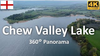 Chew Valley Lake  Somerset  England  UK  4k 360° [upl. by Nivrek147]