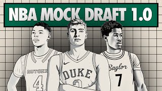 2025 NBA Mock Draft V1  First Round  Picks 130 [upl. by Adlemy]