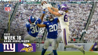 New York Giants vs Minnesota Vikings  2022 Week 16 Game Highlights [upl. by Lorilyn624]