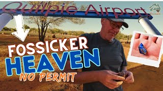 You can FOSSICK OPALS at the QUILPIE Airport Caravanning Vlog Australia  AS Nomads [upl. by Cristoforo]