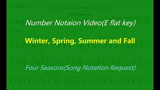 Song Notation Request《Winter Spring Summer and Fall 》Number Notation Video（For friend Wudang3 [upl. by Anail]