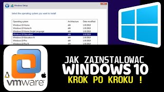 Jak Zainstalowac wirtualna maszyne w programie VMware Windows 10 [upl. by Ezzo]