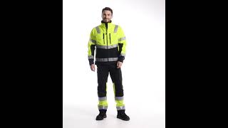 Blåkläder Hi Vis Softshell Jacket  Wind amp Waterproof [upl. by Chemarin230]