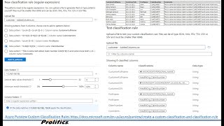 Azure Purview Custom Classification Rules [upl. by Longley]