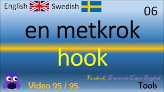 95 Tools verktyg Svenska  Engelska Ord  Swedish  English Words Lära sig engelska [upl. by Nosnor]