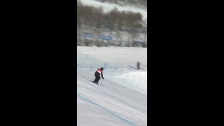 Switzerlands Mathilde Gremaud takes slopestyle gold 🥇 [upl. by Reinertson]