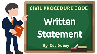 Written Statement in CPC  Civil Procedure Code Dev Dubey [upl. by Wilow]