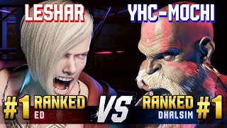 SF6 ▰ LESHAR 1 Ranked Ed vs YHCMOCHI 1 Ranked Dhalsim ▰ High Level Gameplay [upl. by Asirrac]