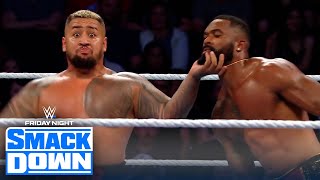 Tension between Solo Sikoa Jacob Fatu builds in EightMan Tag Match vs Street Profits DIY [upl. by Linus]