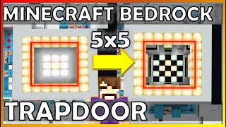 FAST 5x5 Trapdoor Minecraft Console Tutorial Minecraft Bedrock 119 [upl. by Einafpets]