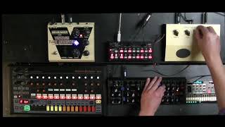 DAWLESS Jam by Soundcommander LIVETECHNO 011124 Behringer Model D RD8 Aira S1 and SQ1 [upl. by Alolomo]