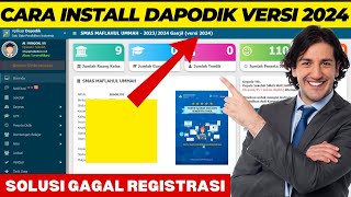 CARA INSTAL DAPODIK 2024 YANG BENAR [upl. by Baily]