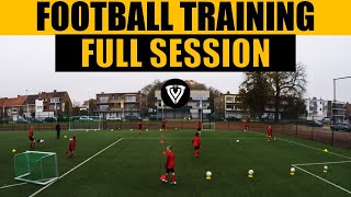 Football Training  Full Session  U11  U12  U13  U14  Thomas Vlaminck [upl. by Lorianna]