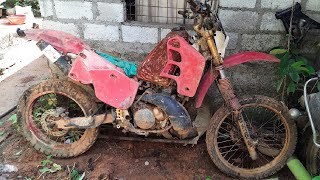 Full Restoration a abandoned Honda CRM250 [upl. by Scherman917]