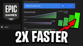 How To INCREASE Epic Games Launcher Download Speed 2x Faster [upl. by Sewellyn]