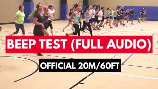 BEEP TEST FULL AUDIO 20m60ft  How to do the Beep Test Instructions in Description [upl. by Madelyn]