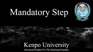 Mandatory Step  Kenpo Karate [upl. by Ostler]