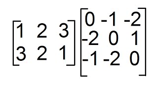 Multiplicación de Matrices de orden 2x3 y 3x3 Producto de Matrices [upl. by Harli]