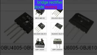 How to test bridge rectifier diode youtubeshorts electrial [upl. by Dionis]