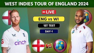 West Indies vs England Live 1st Test Lords  WI vs ENG Live Day 1 cricketlive [upl. by Berry]