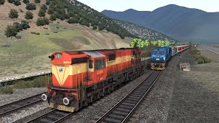 WDP4D TKD 40122 With LHB SLEEPER EXPRESS FAILS AT CROSSING  WDM3D Rescue [upl. by Neeron43]