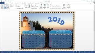 Microsoft Word Tutorial How to Make a 1Page Calendar 2 Months in MS Word [upl. by Morgana]