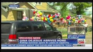 Gina DeJesus returns home after being kidnapped 9 years ago in Cleveland Ohio May 8 2013 [upl. by Asilem]