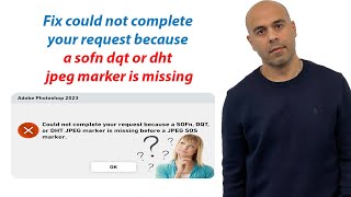 Fix could not complete your request because a sofn dqt or dht jpeg marker is missing [upl. by Calle694]