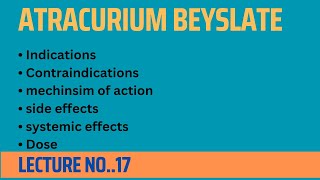 atracurium besylate  injection atracurium  atracurium uses [upl. by Serilda]