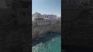 CLIFF DIVING IN POLIGNANO A MARE summer italy polignanoamare cliff diving [upl. by Hsizan]