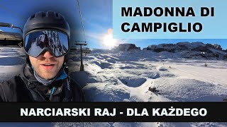 MADONNA DI CAMPIGLIO  perfekcyjne TRASY NARCIARSKIE idealne WARUNKI i gwarancja POGODY [upl. by Kadner711]