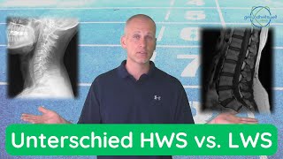 Bandscheibenvorfall  Unterschied zwischen der Hals und Lendenwirbelsäule HWS vs LWS [upl. by Rockey335]