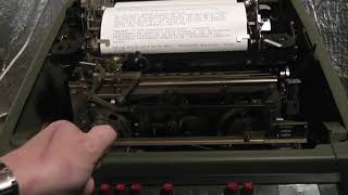 RTTY on the Teletype Model 28 KSR [upl. by Anoyk]