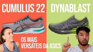 ASICS GEL CUMULUS 22 ou ASICS DYNABLAST  Comparativo de 2 tênis versáteis [upl. by Rudolph]