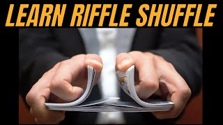 How to do a Riffle Shuffle with Cards Like a PRO  Riffle Shuffle Tutorial [upl. by Cassondra159]