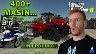 VSI TRAKTORJI PRIKLJUČKI IN PRODUKCIJE V FARMING SIMULATOR 25  Garage Tour [upl. by Matilda]