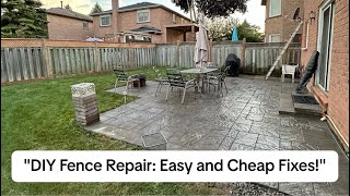 quotDIY Fence Repair Easy and Cheap Fixesquot CyberLandscaping [upl. by Nalliuq]