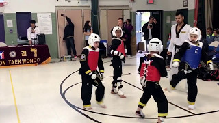 2017 World Champion TKD 2nd and 3rd degree promotional belt test Calf Pen Middle School Milford CT [upl. by Accem]