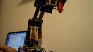 Servo robot arm with pololu micro maestro [upl. by Etnahsa]