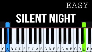 Silent Night  Easy Piano Tutorial [upl. by Grunenwald]