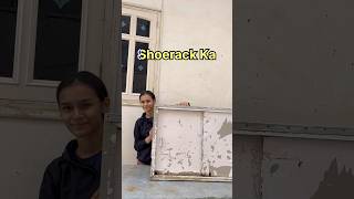 See How I Transformed this 20 YEAR OLD Shoerack😍  diy shortvideo shorts ytshortsindia decor [upl. by Burty]