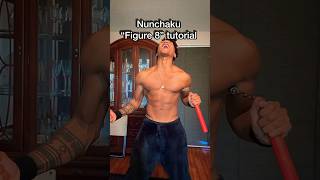 Nunchaku  Figure 8 Spin Tutorial taekwondo shorts [upl. by Ohara]