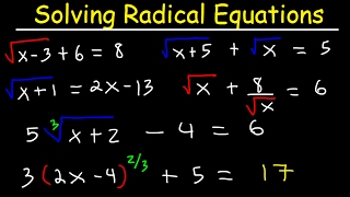 Solving Radical Equations With Square Roots Cube Roots Two Radicals Fractions Rational Exponents [upl. by Esoj426]