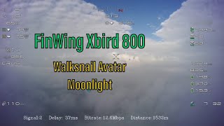 FinWing Xbird 800 Cloud Surfing  Walksnail Avatar Moonlight  Express ELRS 24Ghz [upl. by Routh]