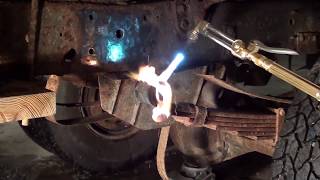 Removing suspension bushings with FIRE [upl. by Icnarf]