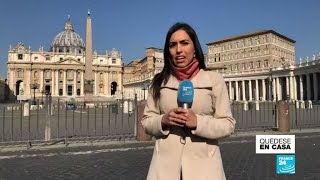 Informe desde Roma El papa ofició la Misa Pascual en la Basílica de San Pedro [upl. by Berstine249]