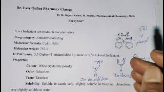 Phenytoin Hydantoin Anticonvulsant drug Pharmaceutical chemistry D Pharm first year New PCI syllabu [upl. by Jagir536]