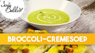 BROCCOLICREMESOEP MET EEN FOCACCIA  Sonja Bakker recept [upl. by Anelrac]